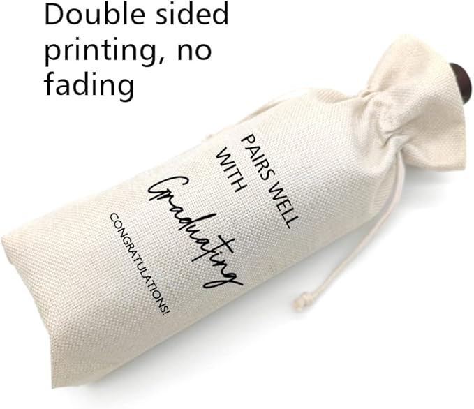 Graduation Gift, Graduation Wine Gift Bags, Funny Graduation Gift, Gift for Her, Gift for Him, Party Supplies, Party Favors, Decoration - PAIRS WELL WITH GRADUATING CONGRATULATIONS