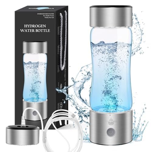 Hydrogen Water Bottle 2024, Hydrogen Water Bottle Generator with SPE PEM Technology Water Ionizer, Hydrohealth Hydrogen Water Machine Improve Water in 3 Mins for Home, Office, Travel, Daily Drinking