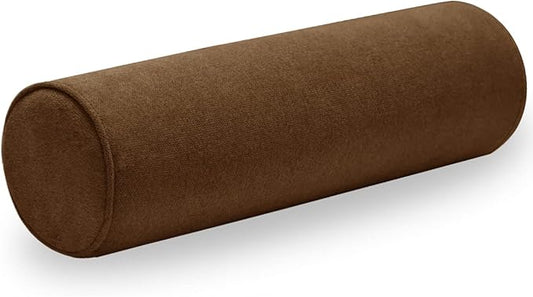 Cylinder Round Memory Foam Support Pillows 24X6 Cervical Neck Roll Pillow with Pillowcase Soft, Comfortable and Breathable for Sleeping, Chair, Car, Sofa，Travel Coffee
