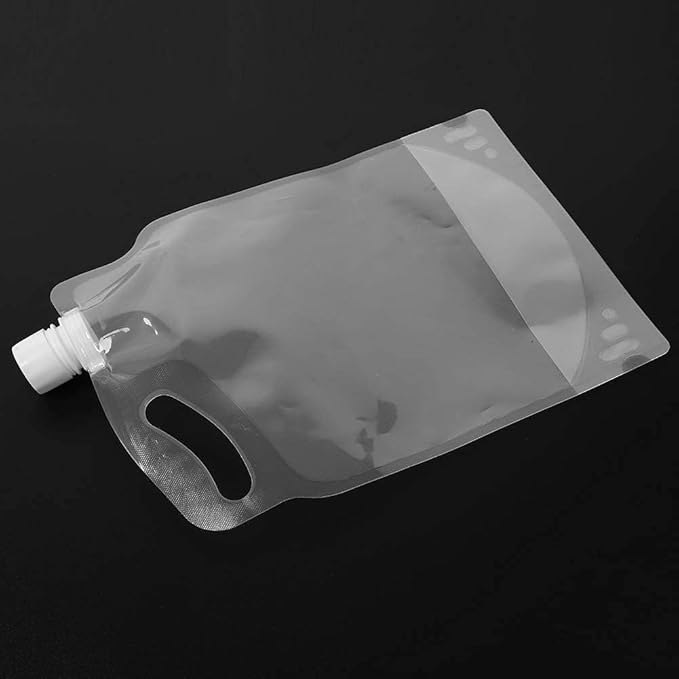 Collapsible Water Container Bag 2L Plastic Storage Jug Water Bag Foldable Water Storage Bag Outdoor Emergency Water Jug Water Carrier Tank for Camping Hiking Backpack Water Storage