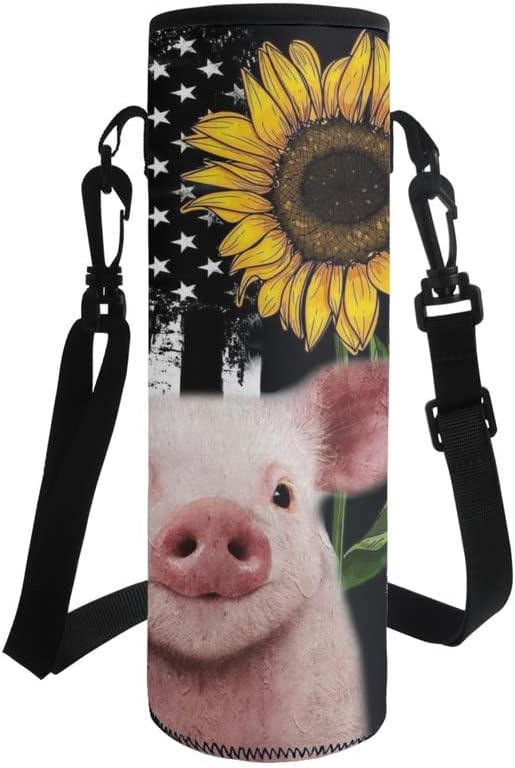 Jndtueit Basketball Water Pouch Holder, Soccer Bottle Cooler Cover Holder Strap for Outdoor Sports Gym Camping Walking