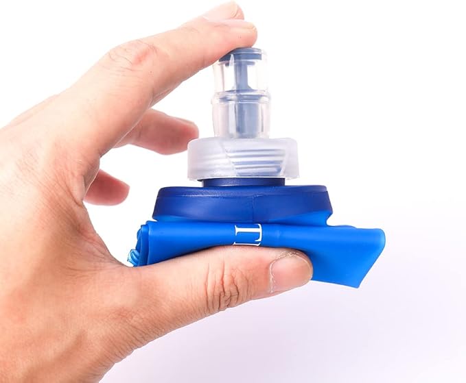 Running Soft Flask BPA Free TPU Soft Folding Water Bottle 2 Pack Outdoor Soft Water Bottle for Running Waist Pack, Wristbelt, Running Vest, Small Sling Bag