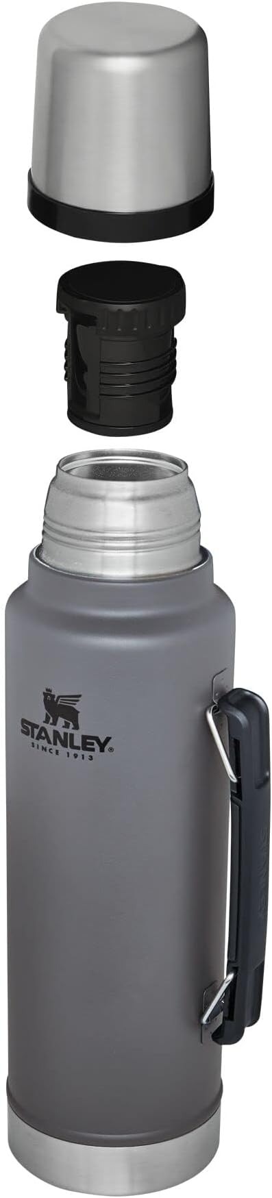 Stanley Classic Vacuum Insulated Wide Mouth Bottle -BPA-Free 18/8 Stainless Steel Thermos for Cold & Hot Beverages