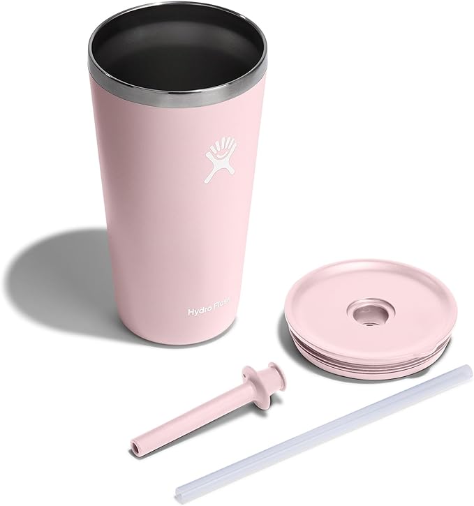 Hydro Flask Travel Tumbler Stainless Steel Vacuum Insulated Tumbler with Lid and Straw for Cold Water and Drinks for Sports, School, Work, Car, Travel, Weekends