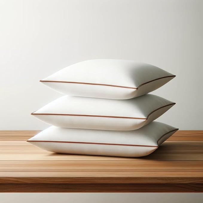 Luxury Hypoallergenic Sleeping Bed Pillows - Soft and Supportive - Premium Down Alternative Fill - Ideal for Side, Back, and Stomach Sleepers Queen Size Set of 2