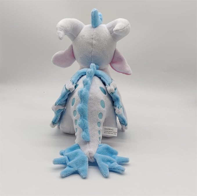 Wings of Fire Dragon Plush Toy Rainwing Dragon Stuffed Animals Pterosaur Plush Flying Dragon Pillow Plushies Gifts for Fans Kids Boys Girls (icewing)