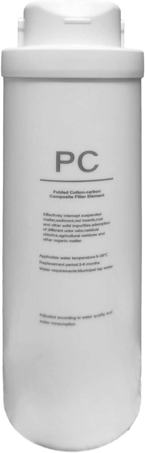 PC Replacement Filter Compatible with DR1-600 and DR1-800 Reverse Osmosis System，6 Months Lifetime, DR1-600/DR1-800 PC Filter