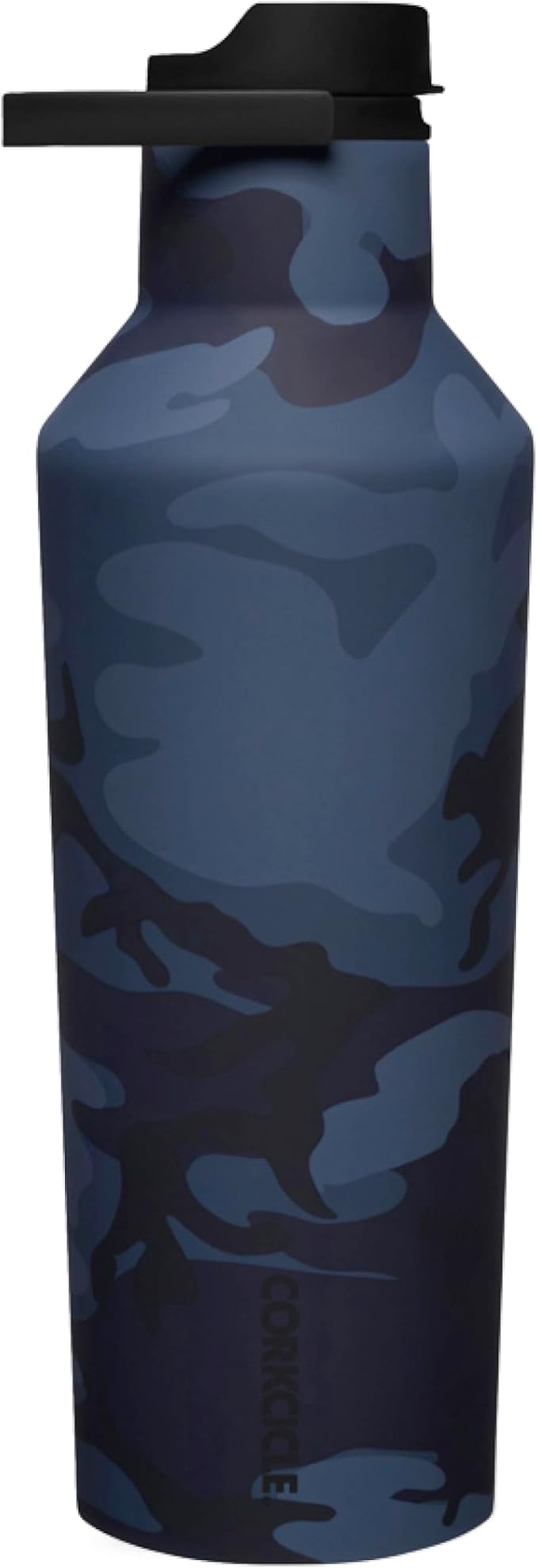 Corkcicle Insulated Canteen Travel Water Bottle, Triple Insulated Stainless Steel, Easy Grip Quick Sip Cap, Keeps Beverages Cold for 25 Hours or Warm for 12 Hours, 32oz, Navy Camo