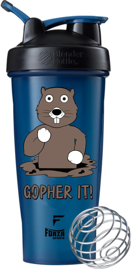 Blender Bottle x Forza Sports Classic 28 oz. Shaker Mixer Cup with Loop Top (Gopher It!)