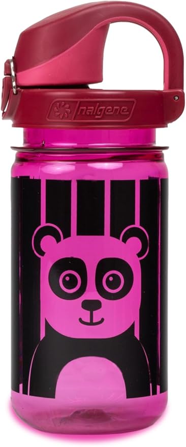 Nalgene Sustain Tritan BPA-Free Kids On The Fly Water Bottle Made with Material Derived from 50% Plastic Waste, Leak Proof, Durable, BPA Free, Carabiner Friendly, Reusable, 12 oz