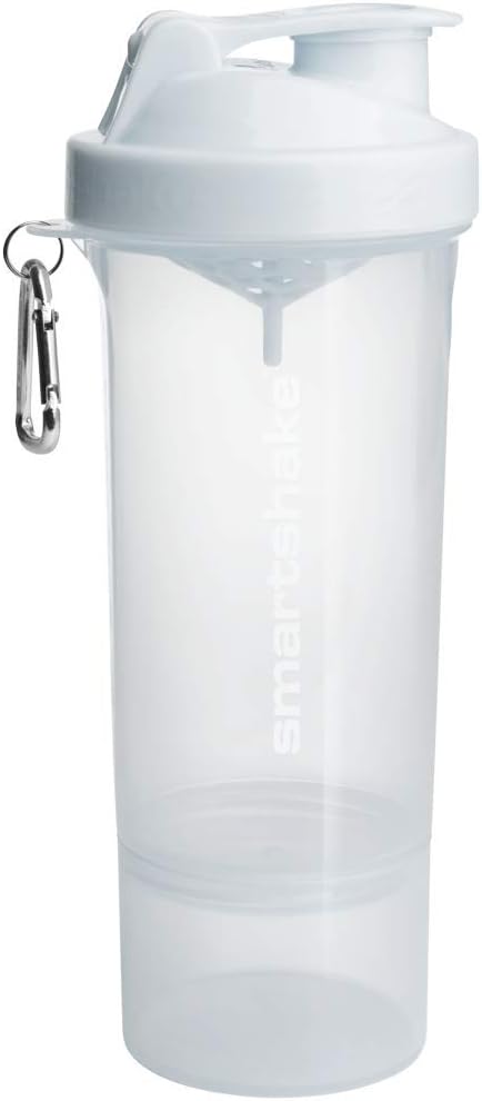 Smartshake SLIM, 17 oz Shaker Cup, White (Packaging May Vary)