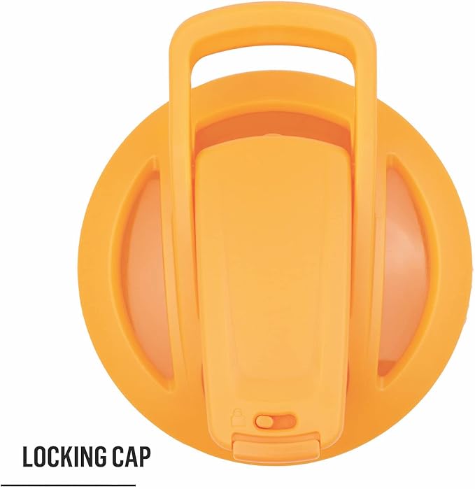 BlenderBottle Strada Shaker Cup Insulated Stainless Steel Water Bottle with Wire Whisk, 24-Ounce, Mango