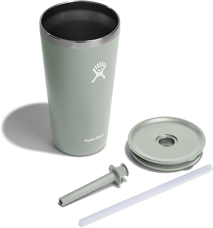 Hydro Flask Travel Tumbler Stainless Steel Vacuum Insulated Tumbler with Lid and Straw for Cold Water and Drinks for Sports, School, Work, Car, Travel, Weekends