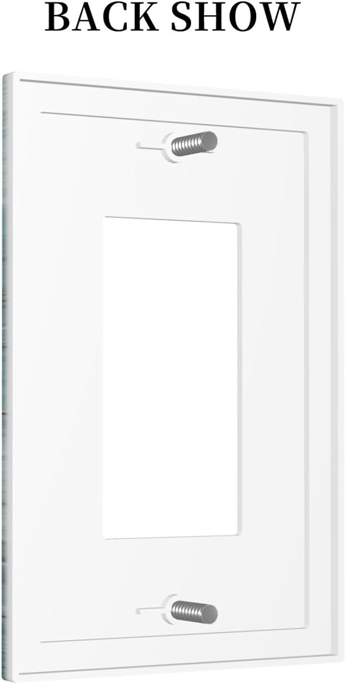 Vintage Teal Butterfly Inspirational Quotes Wood Plank 1 Gang Rocker Light Switch Covers Single Decora Outlet Wall Plate Decorative Switchplate Faceplate GFCI for Farmhouse Country Bedroom Decor