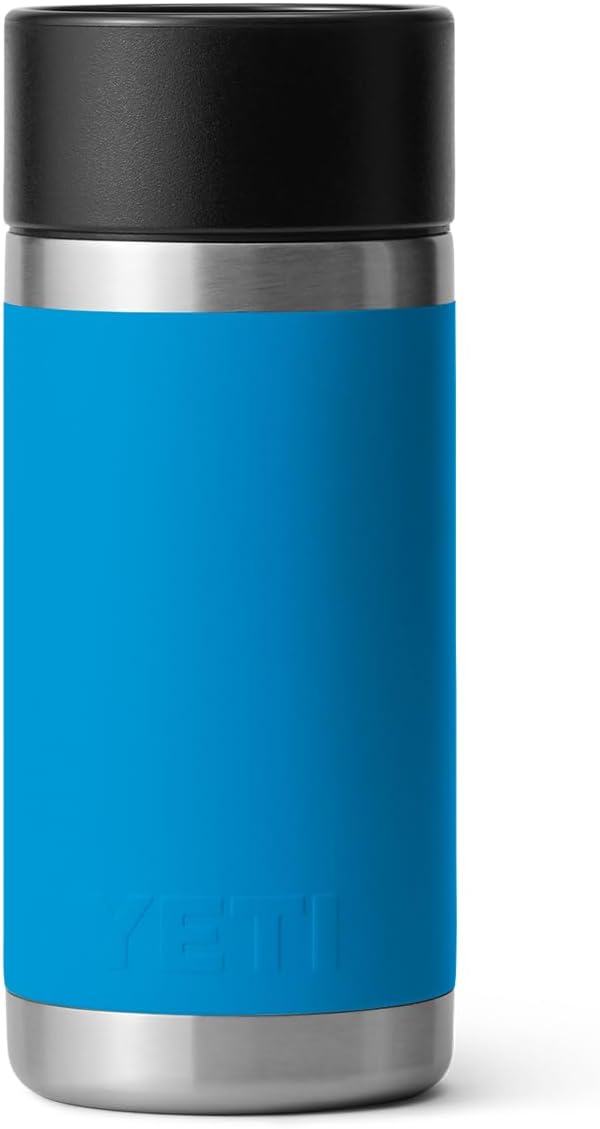 YETI Rambler 12 oz Bottle, Stainless Steel, Vacuum Insulated, with Hot Shot Cap