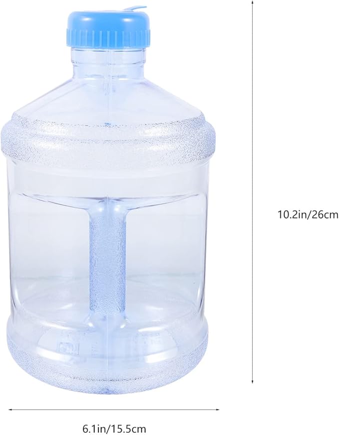 LALAFINA Camping Water Container Jug 3l Water Bucket Leak-proof Plastic Water Bottle Reusable Motivational Jug Screw Top Cap with Integrated Handle for Outdoor Sports