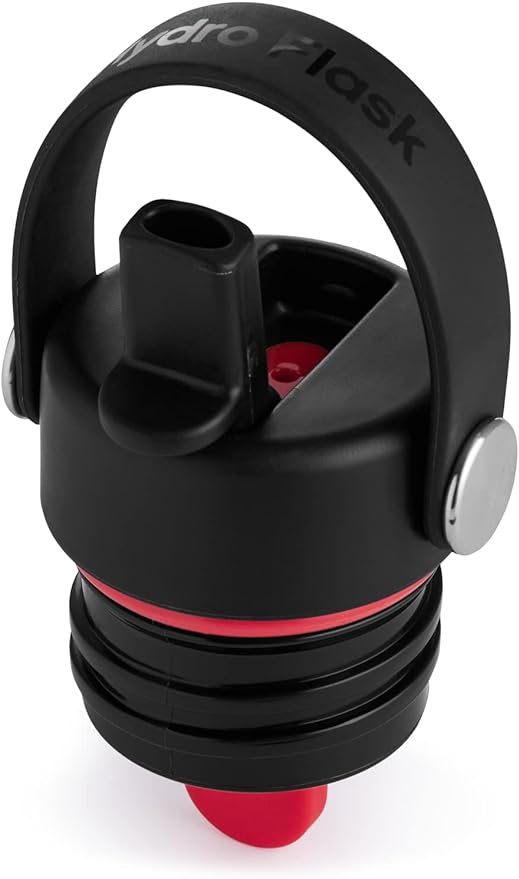 Hydro Flask 24 Oz Stainless Steel Standard Mouth Water Bottle with Flex Straw Cap and Double-Wall Vacuum Insulation