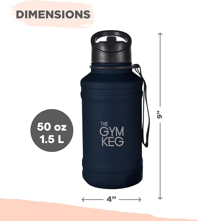 THE GYM KEG Stainless steel water Bottel_ Keg Stainless Steel Bottle - Leak-Proof, Insulated Beverage Container for Hot & Cold Drinks - Durable, Versatile & Kid-Safe - New