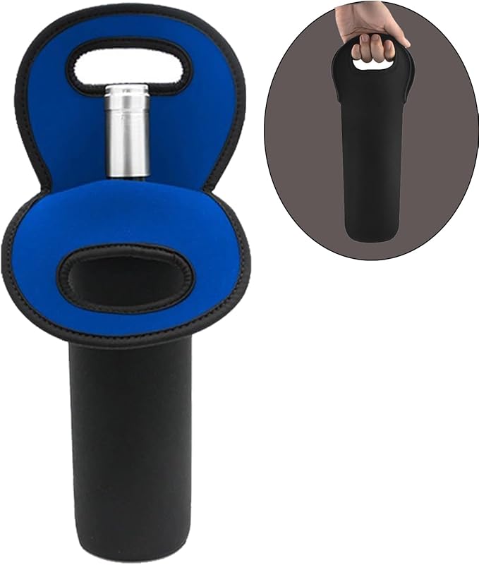 Wine Carrier Tote Bag 750ML - Insulated Bag for Wine, Beer, and Water Bottles - Ideal for Restaurants and Travel