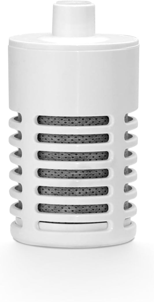 BUZIO Single Water Bottle Filter Replacement, Carbon Filter for Water Bottles & Tap Water, Duration 3 Months, 48 Gallons, Reusable for Clean Drinking Water On The Go