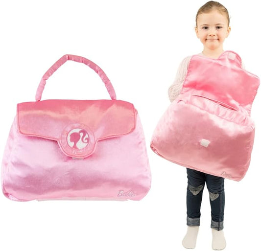 Franco Barbie Purse Pillow Bedding Super Soft Plush Pink Purse/Bag Shapped Cuddle Pillow Buddy, (100% Official Licensed Barbie Product)