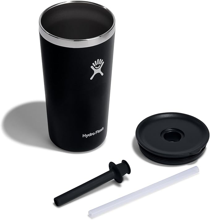 Hydro Flask Travel Tumbler Stainless Steel Vacuum Insulated Tumbler with Lid and Straw for Cold Water and Drinks for Sports, School, Work, Car, Travel, Weekends