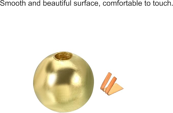 MECCANIXITY Pull Cord Tassels Window Blind Extender Chain Drop Knobs Ball Pull Ends Gold Tone, for Curtain Blinds Shades Light Ceiling Fan Pull Switch, Pack of 4