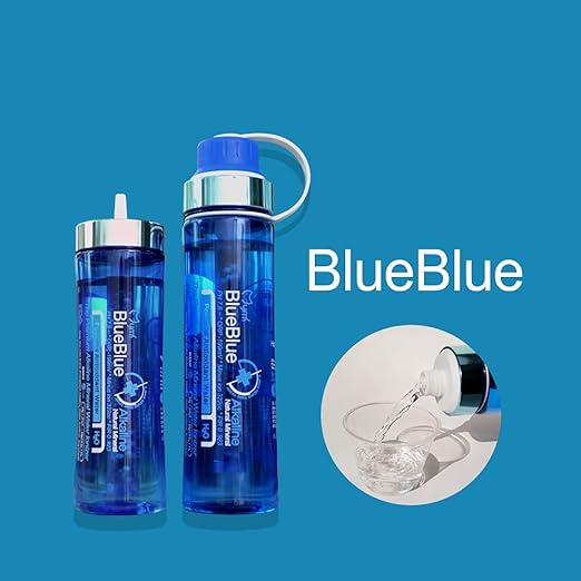 Mymi BlueBlue Alkaline Mineral 9 Stage Filter Water Bottles Alkaline Mineral Water Ionizer Portable Water Bottle (Filter Bottle 500 ML) Made in Korea