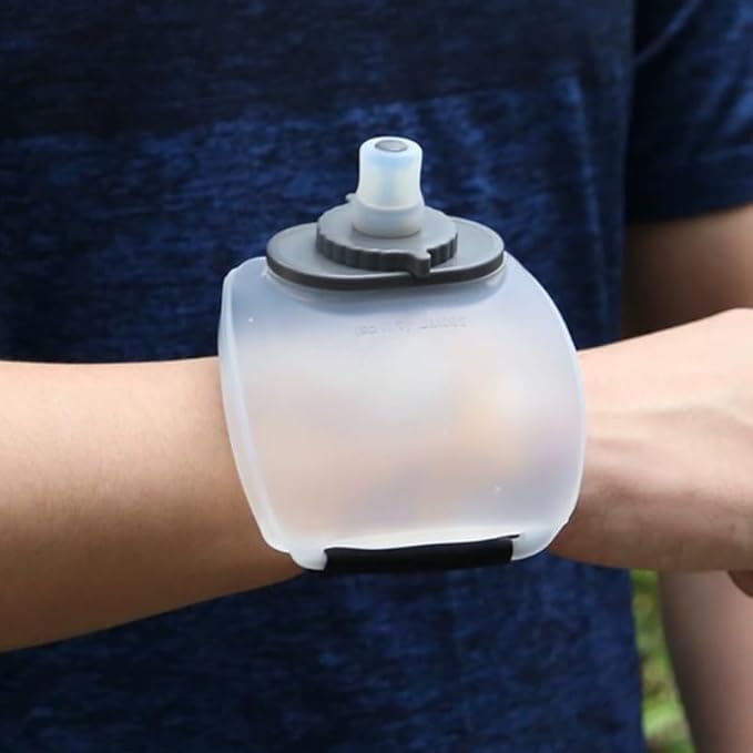 Wrist Water Bottle - Lightweight Hydration for Climbing, Running, Cycling - running water bottle - running water bottle hand