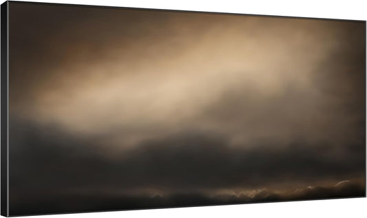 SIGNWIN 30"x60" Extra Large Framed Wall Art Golden Sunset Cloud, Moody Sky Scene for Home Living Room Bedroom Decor (Frame Assembly Required)