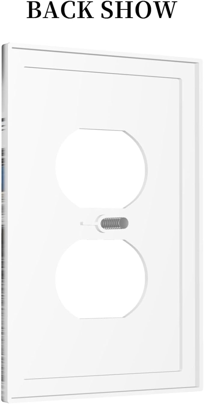 Vintage Country Old Blue Truck 1 Gang Outlet Plate Covers Decorative Single Duplex Wall Plate Rustic Electrical Receptacle Light Switch Cover Art Faceplate Switchplate for Bathroom Living Room Decor