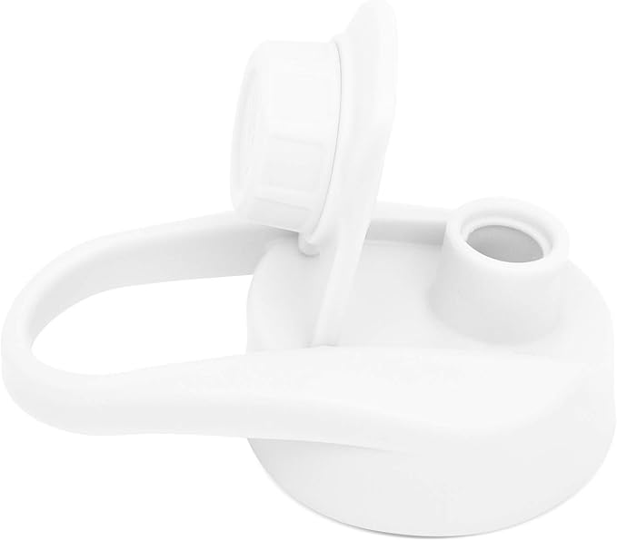Simple Modern Chug Sports Lid - Fits All Summit and Hydro Flask Wide Mouth Water Bottle Sizes - Leak Proof Handle Cap for 10, 12, 14, 16, 18, 20, 22, 24, 32, 40, 64 & 84 oz Winter White