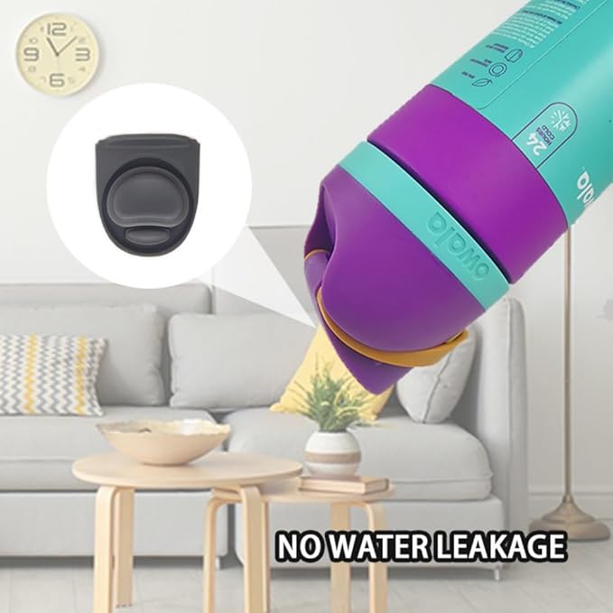 4pcs Replacement Stopper & Button Compatible with Owala FreeSip, Water Bottle Top Lid Replacement Parts for Owala 19/24/32/40oz BPA-Free Seal Bottle Cap Mouth Stopper Gasket Silicone Plug Accessories