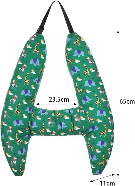 Car Travel Pillow for Kids Adults Soft Neck Pillow Head and Body Support Pillow Breathable Seat Pillow Car Aircraft Travel Pillow Neck Support Pillow Cushion for Long Journey Travel Accessories