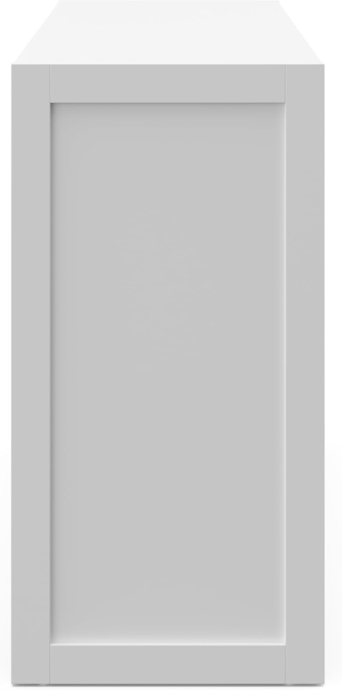 Storkcraft Calabasas 6 Drawer Dresser (White) - GREENGUARD Gold Certified, 6 Drawer Dresser with Interlocking Drawer System, Dresser Drawer Organizer for Kids' Bedroom