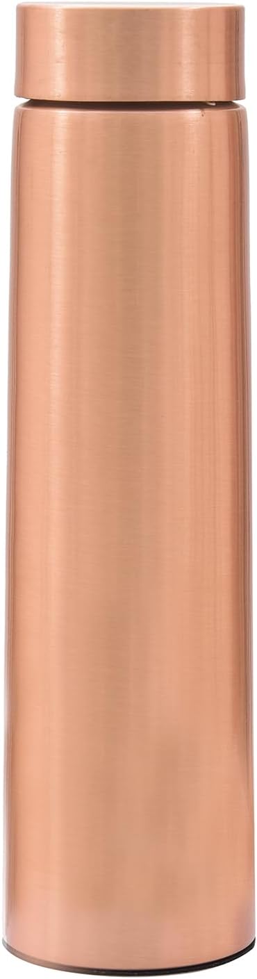 VJR Copper Bottle for Drinking Water 33 Oz Ayurvedic Leak Proof Smooth Finish Plain Design Durable Lightweight Hand Washable Vessel Clean Cool Water Natural Mineral Boost Energy Safe Water Utensil