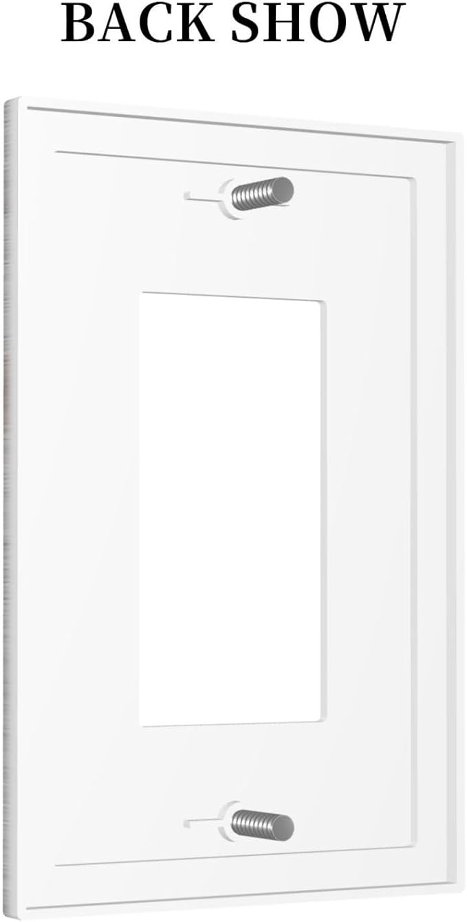 Rustic Grey Wood Shiplap 1 Gang Rocker Light Switch Plate Vintage Country Single Decora Outlet Wall Plate Cover Faceplate Decorative Switchplate GFCI for Farmhouse Bathroom Livingroom Bedroom Decor