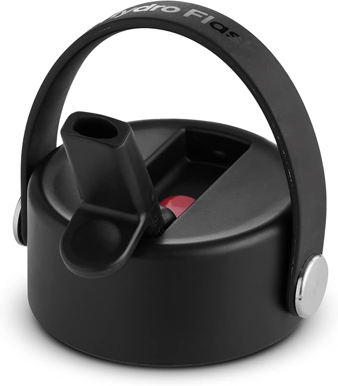 HYDRO FLASK Wide Mouth vacuum insulated stainless steel water bottle with leakproof closeable straw lid for cold water drinks, sports, travel, car and school