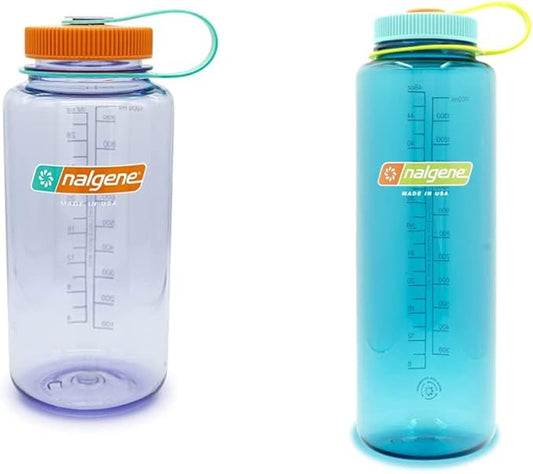 Nalgene Sustain Tritan BPA-Free Water Bottle Made with Material Derived from 50% Plastic Waste, 32 OZ, Wide Mouth
