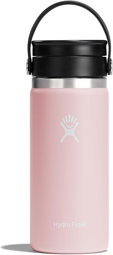 Hydro Flask Stainless Steel Wide Mouth Bottle with Flex Sip Lid and Double-Wall Vacuum Insulation for Coffee, Tea and Drinks