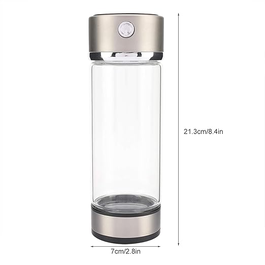 Portable Hydrogen Rich Water Cup, USB Charging Rich Hydrogen Water Purifier Filter Glass Bottle Portable Lonizer Cup, Hydrogen Water Bottle, Hydrogen Rich Water Glass Health Cup (5 Colors)