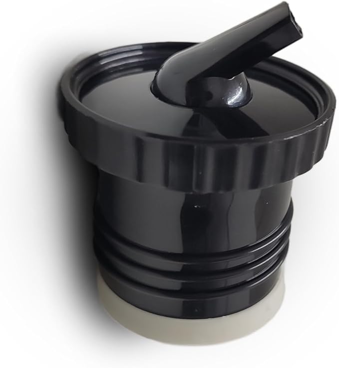 Stanley Thermo Stopper Replacement for Yerba Mate Drinking - Convert Stanley Thermo to Yerba Mate Termo Pico Mate/Pico cebador Stopper with High Precision Flow (Black V3, Set of 1)