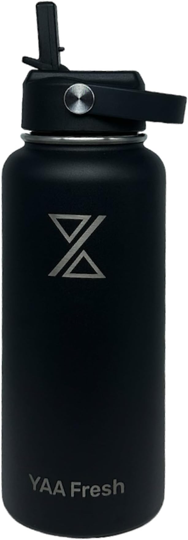 Yaa Fresh 32Oz BPA-Free 24 Hr Cold/12 Hr Hot Insulated Stainless Steel Sports Water Bottle with Straw and Lid, Food-grade Double Walled, Leakproof, Insulated Thermos, Wide Mouth for Men, Women & Kids