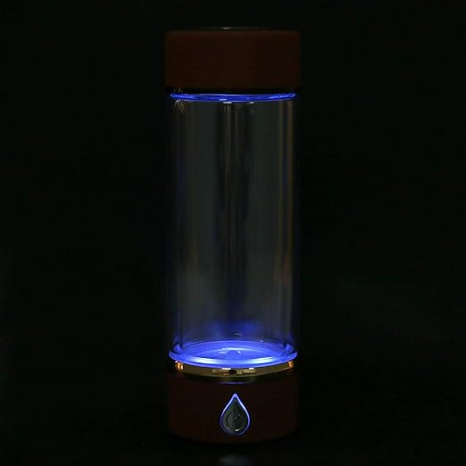 Portable Hydrogen Rich Water Cup, USB Charging Rich Hydrogen Water Purifier Filter Glass Bottle Portable Lonizer Cup, Hydrogen Water Bottle, Hydrogen Rich Water Glass Health Cup (Red)