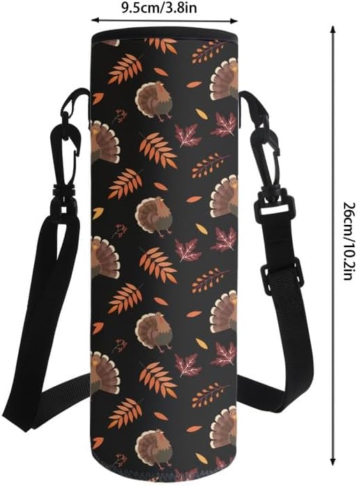 Jndtueit Basketball Water Pouch Holder, Soccer Bottle Cooler Cover Holder Strap for Outdoor Sports Gym Camping Walking