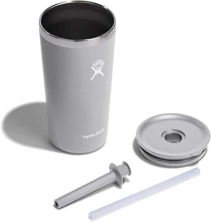 Hydro Flask Travel Tumbler Stainless Steel Vacuum Insulated Tumbler with Lid and Straw for Cold Water and Drinks for Sports, School, Work, Car, Travel, Weekends