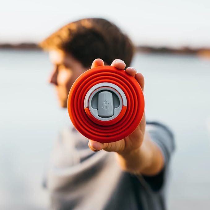 HYDAWAY Collapsible Water Bottle - 25oz I Reusable Water Bottle with Flip Top Lid for Travel, Hiking, Backpacking I Portable & Leakproof, Food-Grade Silicone, BPA Free, Collapses to 1.5” (Bluebird)