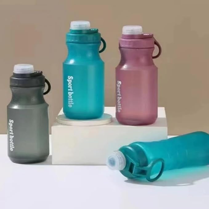 Sports Water Bottle, Kids Water Bottle, Plastic Water Bottle,BPA-Free,Leak-Proof, Reusable Water Bottle for School, Outdoor,Gym, Running, Hiking (Purple (13OZ))