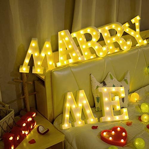 Creation Core 8.7" Tall Large LED HAPPY BIRTHDAY Marquee Signs Battery Operated Warm White Light Up Letters for Birthday Party Decorations Gift, HAPPY BIRTHDAY