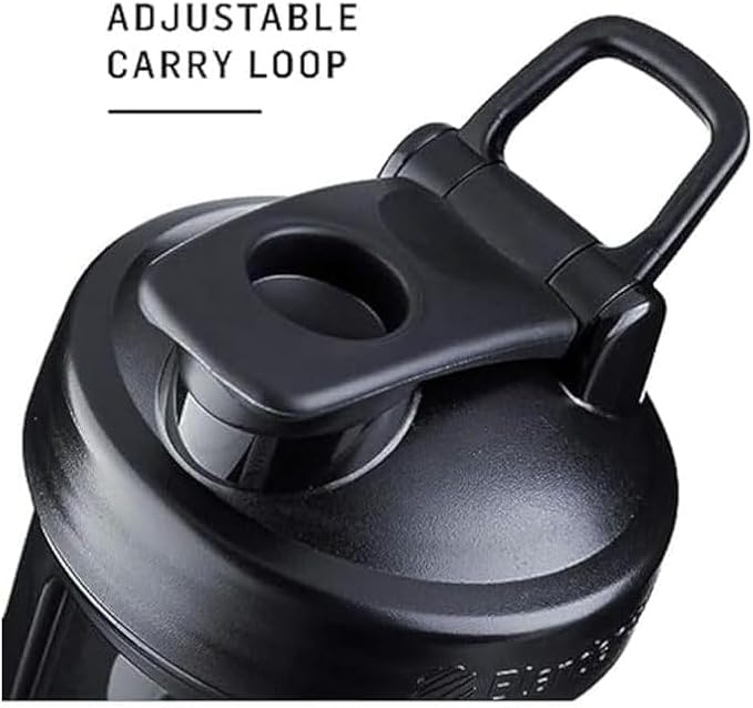 BlenderBottle Classic V2 Shaker Bottle Perfect for Protein Shakes and Pre Workout, 28-Ounce, Black, 2 Pack